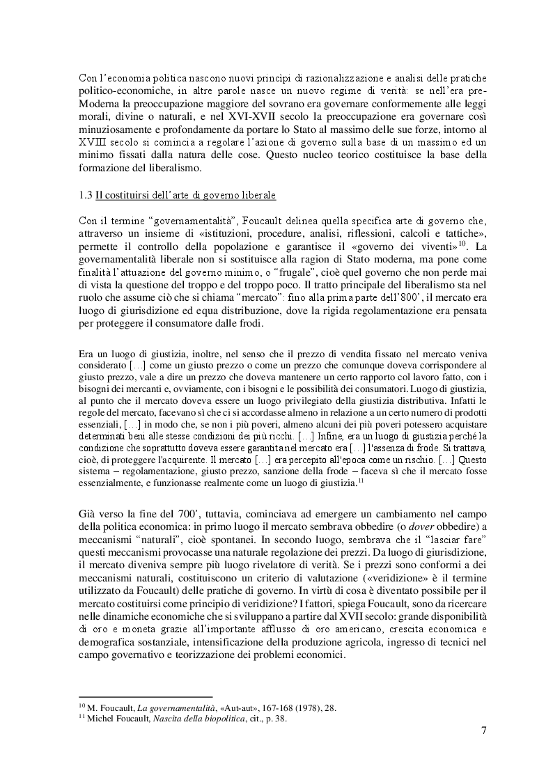 Anteprima della tesi: Neoliberalismo: dal contributo di Foucault al dibattito attuale, Pagina 6