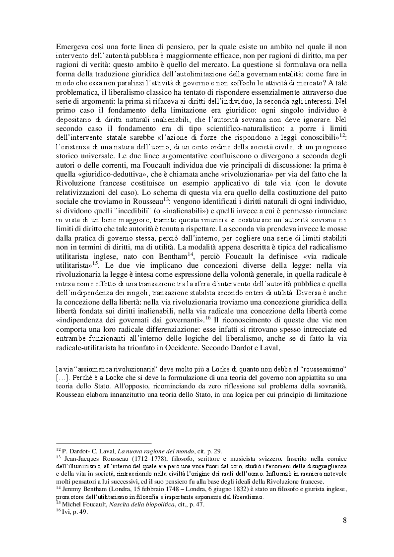 Anteprima della tesi: Neoliberalismo: dal contributo di Foucault al dibattito attuale, Pagina 7