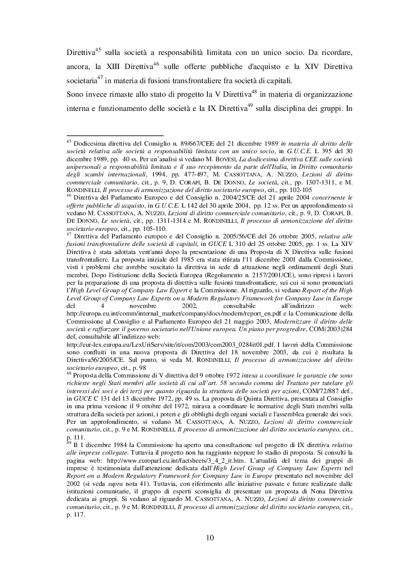 Estratto dalla tesi: La disciplina della società cooperativa europea e questioni in materia di concorrenza