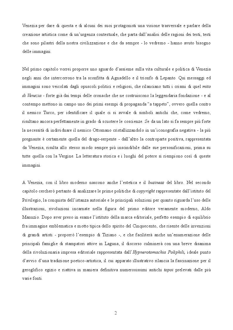 Anteprima della tesi: Storie figurate. Relazioni icono-testuali nel libro veneziano del Cinquecento, Pagina 3