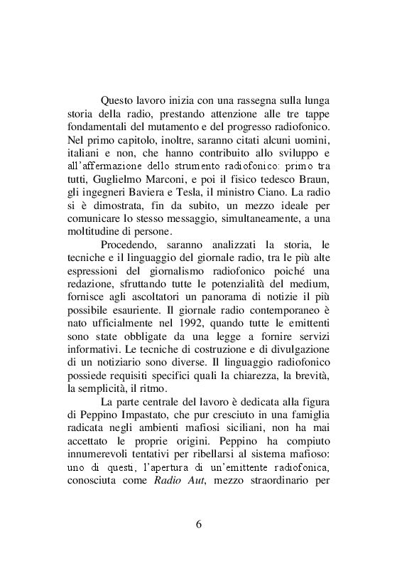 Anteprima della tesi: L'informazione attraverso la radio: da Marconi al Web, un secolo di storia, Pagina 3
