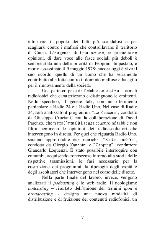 Anteprima della tesi: L'informazione attraverso la radio: da Marconi al Web, un secolo di storia, Pagina 4