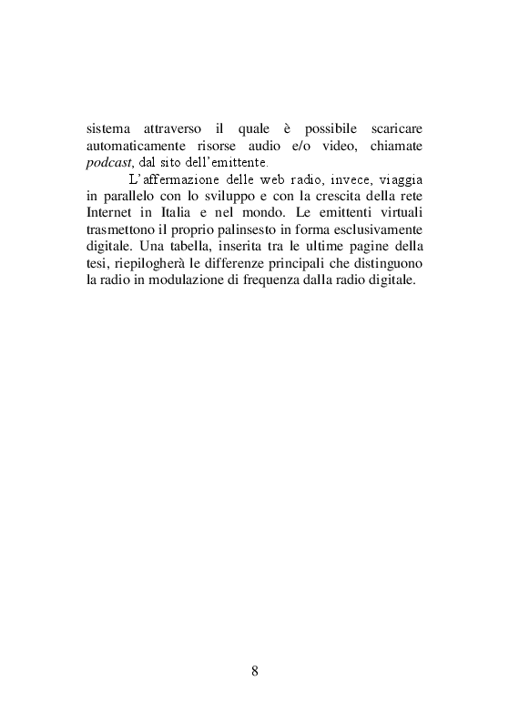Anteprima della tesi: L'informazione attraverso la radio: da Marconi al Web, un secolo di storia, Pagina 5