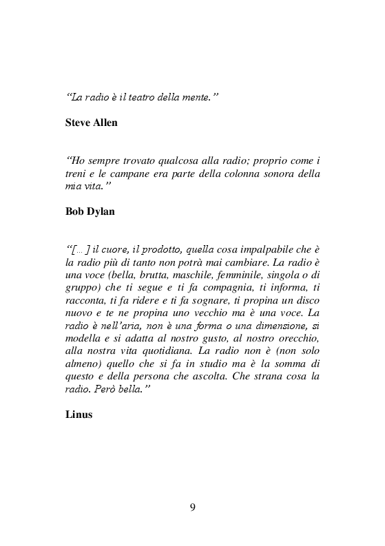 Anteprima della tesi: L'informazione attraverso la radio: da Marconi al Web, un secolo di storia, Pagina 6