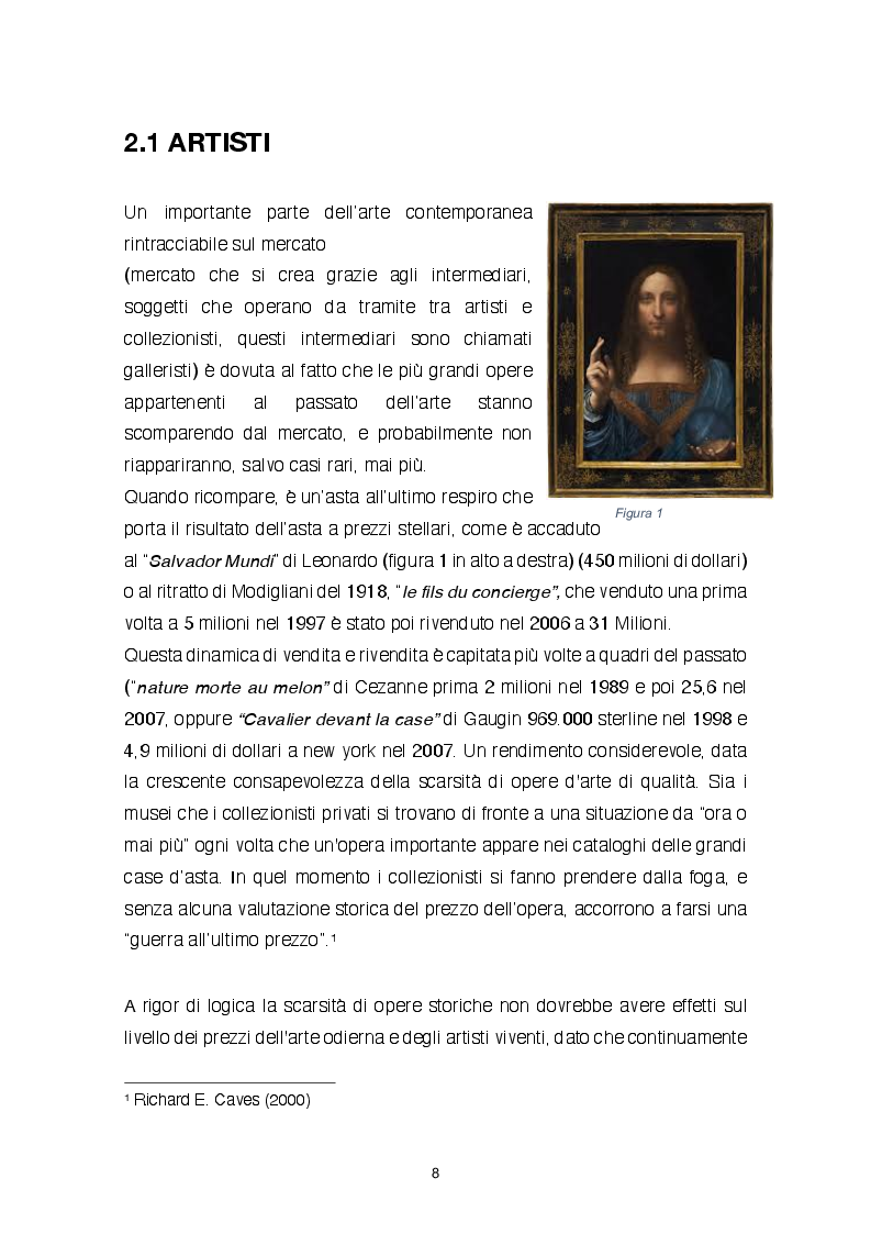 Anteprima della tesi: Investire nel mercato dell'arte, Pagina 6