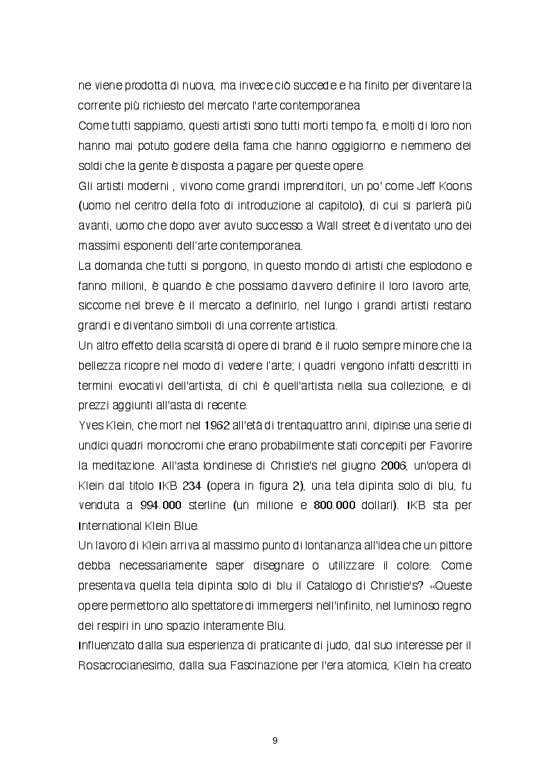 Anteprima della tesi: Investire nel mercato dell'arte, Pagina 7