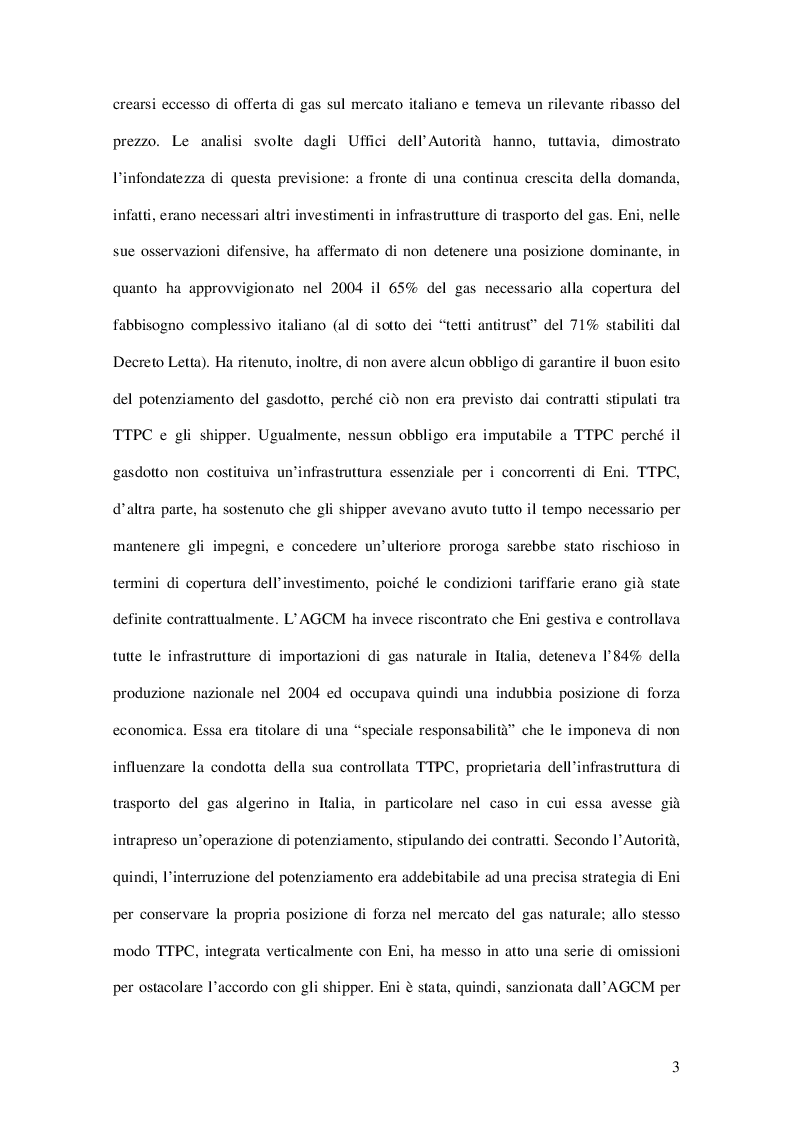 Anteprima della tesi: Abuso di Posizione Dominante in Italia: il caso ENI, Pagina 4
