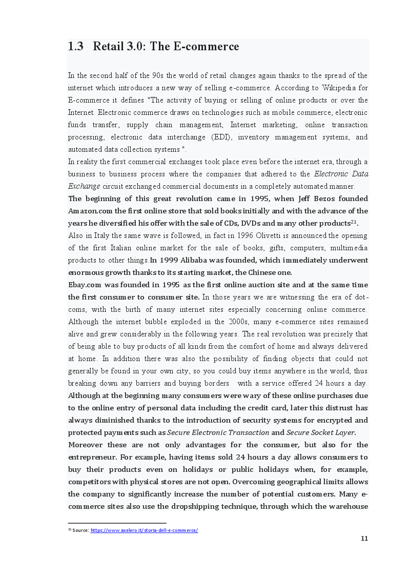 Anteprima della tesi: New retail model in a digital world, Pagina 4