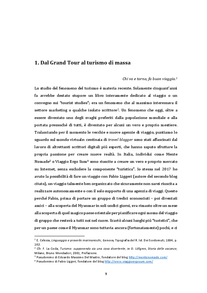 Anteprima della tesi: Turisti per mare. Lo sviluppo di un mito tra giornalismo e pubblicità, Pagina 7