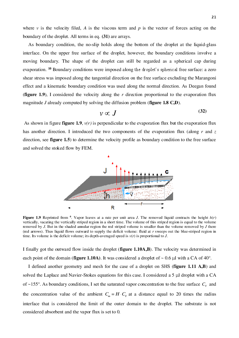 Anteprima della tesi: Contributions to modeling and applications of superhydrophobic surfaces for self-assembly of biological materials, Pagina 7