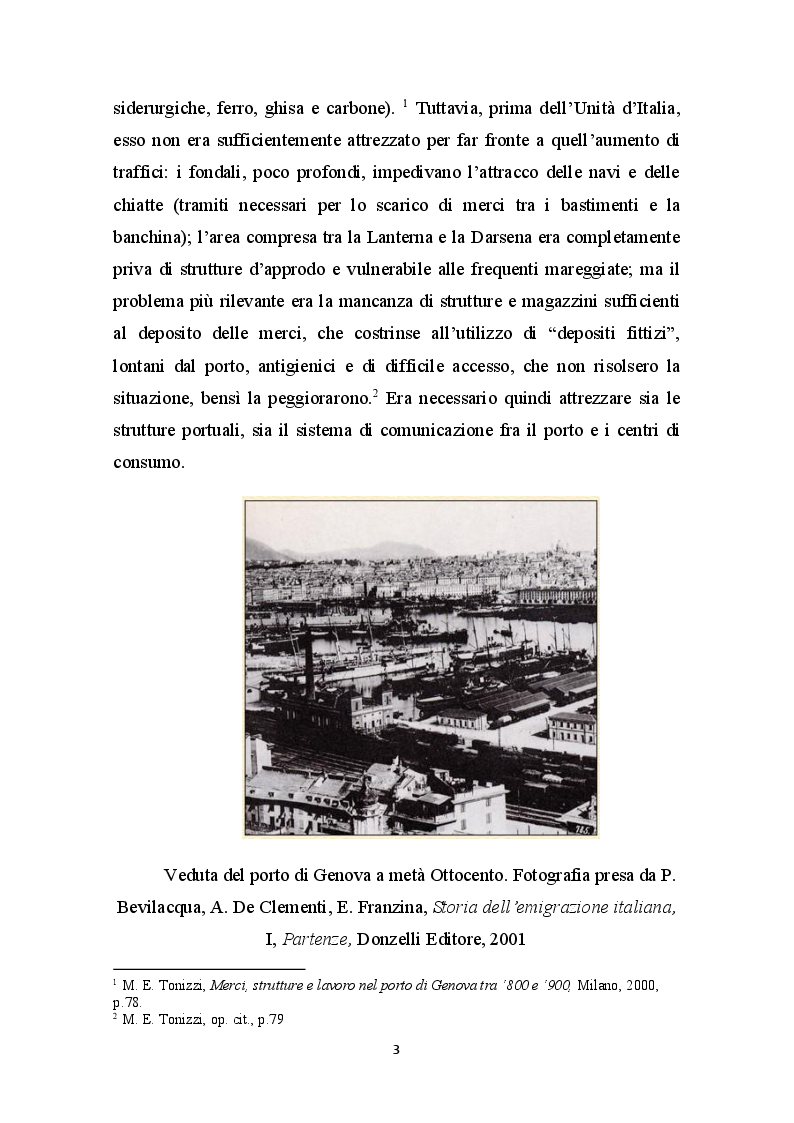 Anteprima della tesi: Gli studi e l’attività di Nicola Malnate a sostegno degli emigranti in partenza dal porto di Genova, Pagina 3