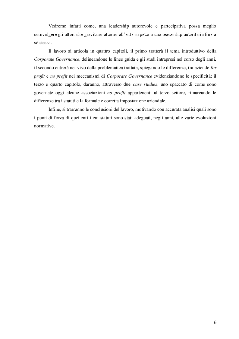 Anteprima della tesi: La Corporate Governance degli enti del terzo settore, Pagina 3