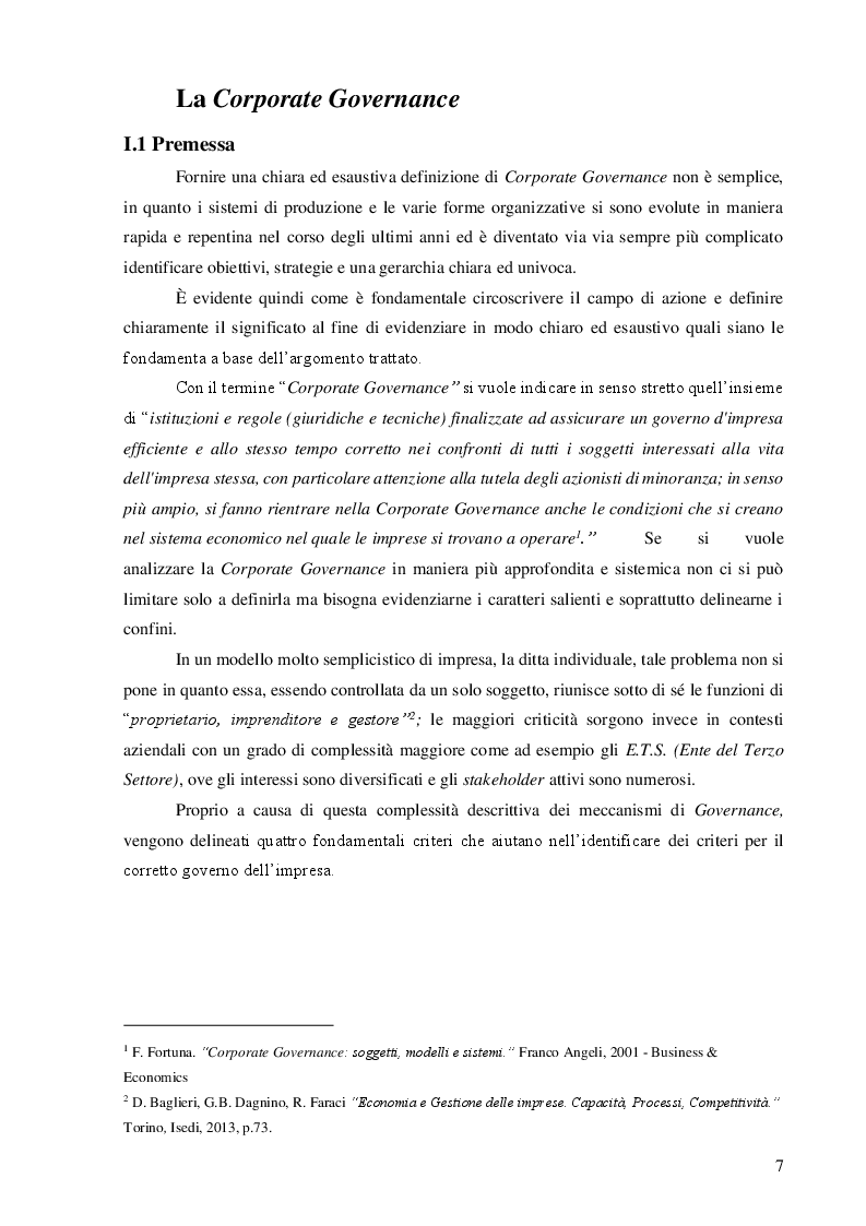 Anteprima della tesi: La Corporate Governance degli enti del terzo settore, Pagina 4