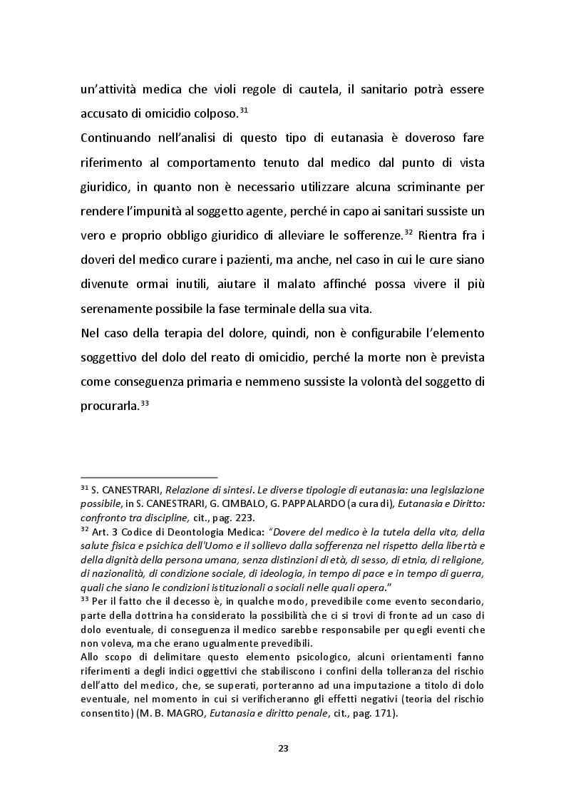 Estratto dalla tesi: Eutanasia: rilievi comparatistici dopo la legge 22 dicembre 2017, n. 219