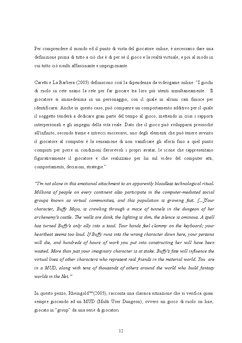 Anteprima della tesi: Trance dissociativa da gaming addiction, Pagina 5