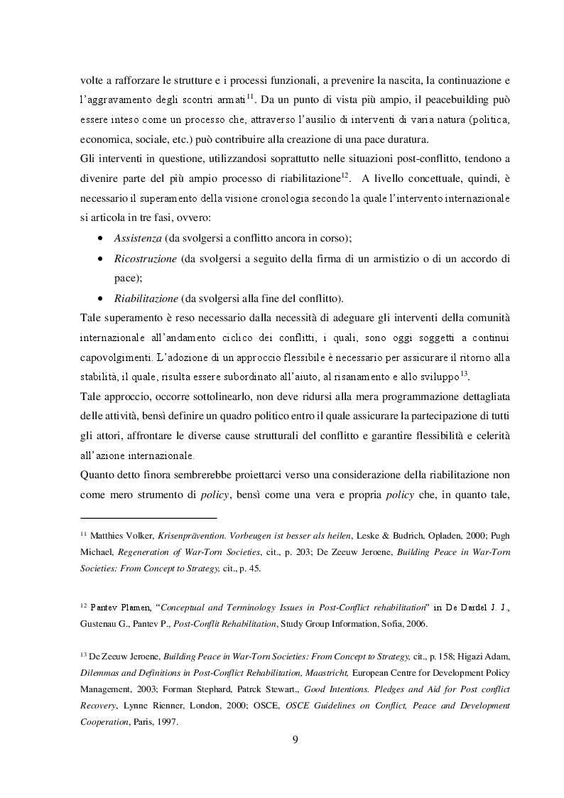 Anteprima della tesi: Azioni Post-Conflitto: Relazioni tra Civili e Militari e Caso Afghanistan, Pagina 5