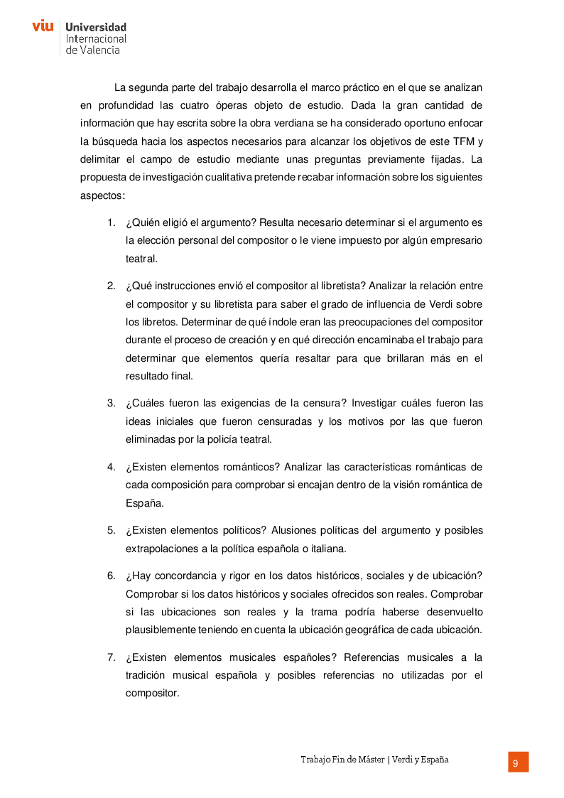 Anteprima della tesi: Verdi y España, Pagina 9