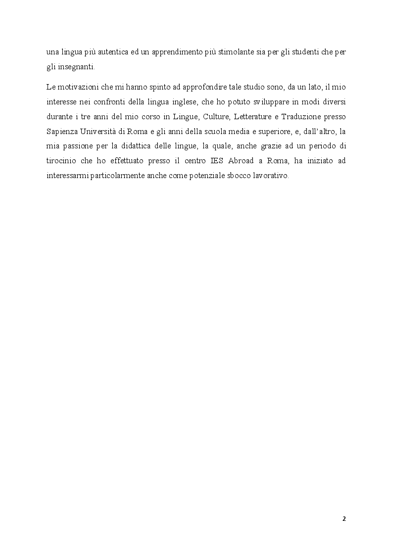 Anteprima della tesi: La linguistica dei corpora nella didattica dell'inglese, Pagina 3