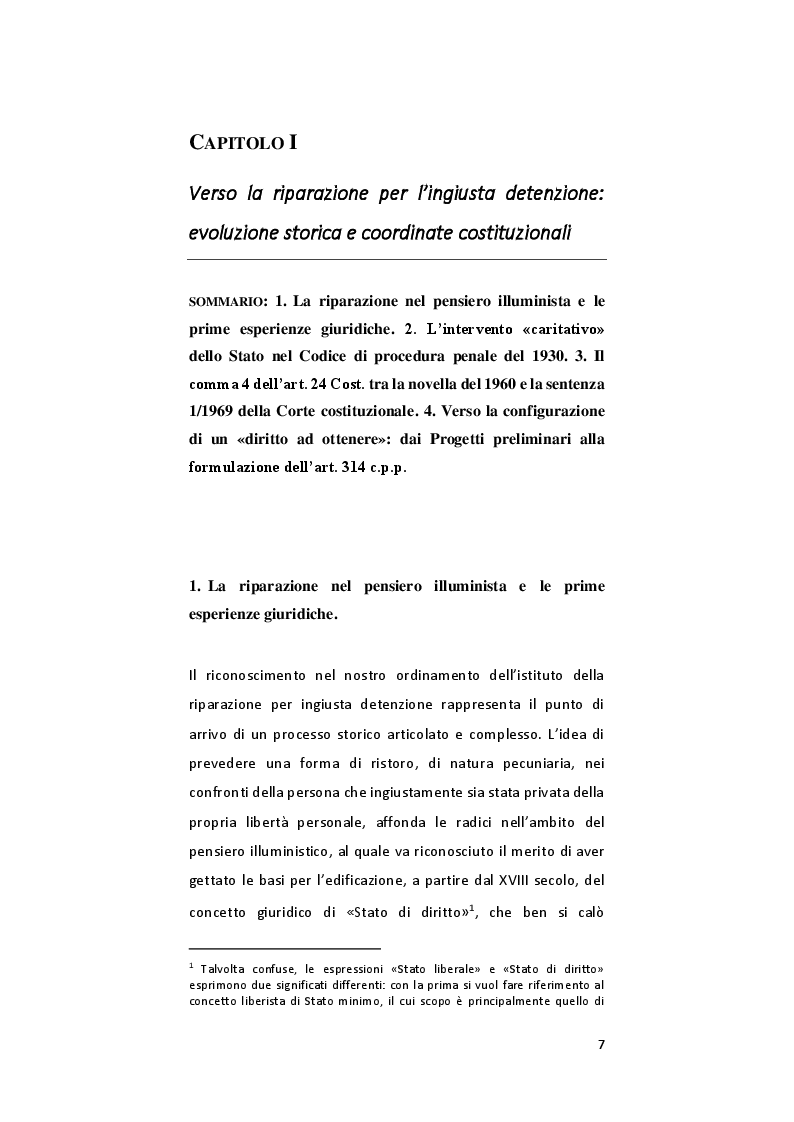 Anteprima della tesi: La riparazione per l'ingiusta detenzione, Pagina 8