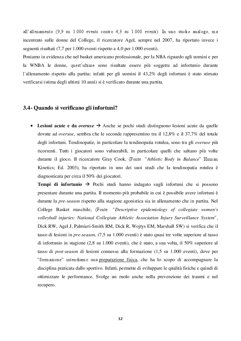 Anteprima della tesi: Prevenzione adattata nei principali traumi della pallacanestro, Pagina 6
