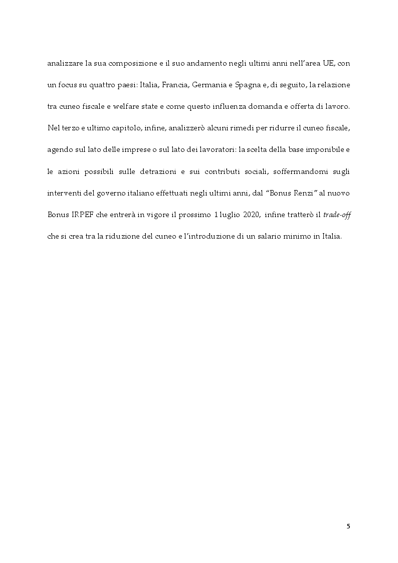 Anteprima della tesi: Le imposte sui redditi da lavoro e il cuneo fiscale: un’analisi per i paesi europei, Pagina 3