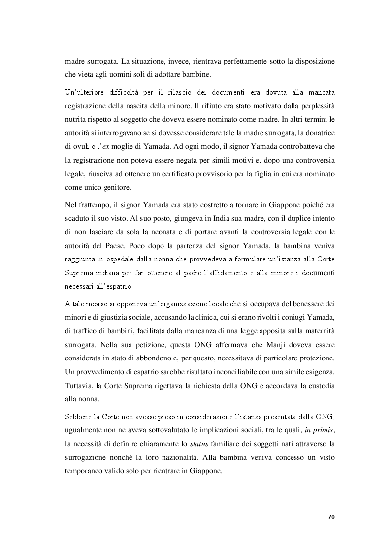 Anteprima della tesi: La maternità surrogata nel confronto tra ordinamenti: le normative e le prassi in Italia, India e California, Pagina 4