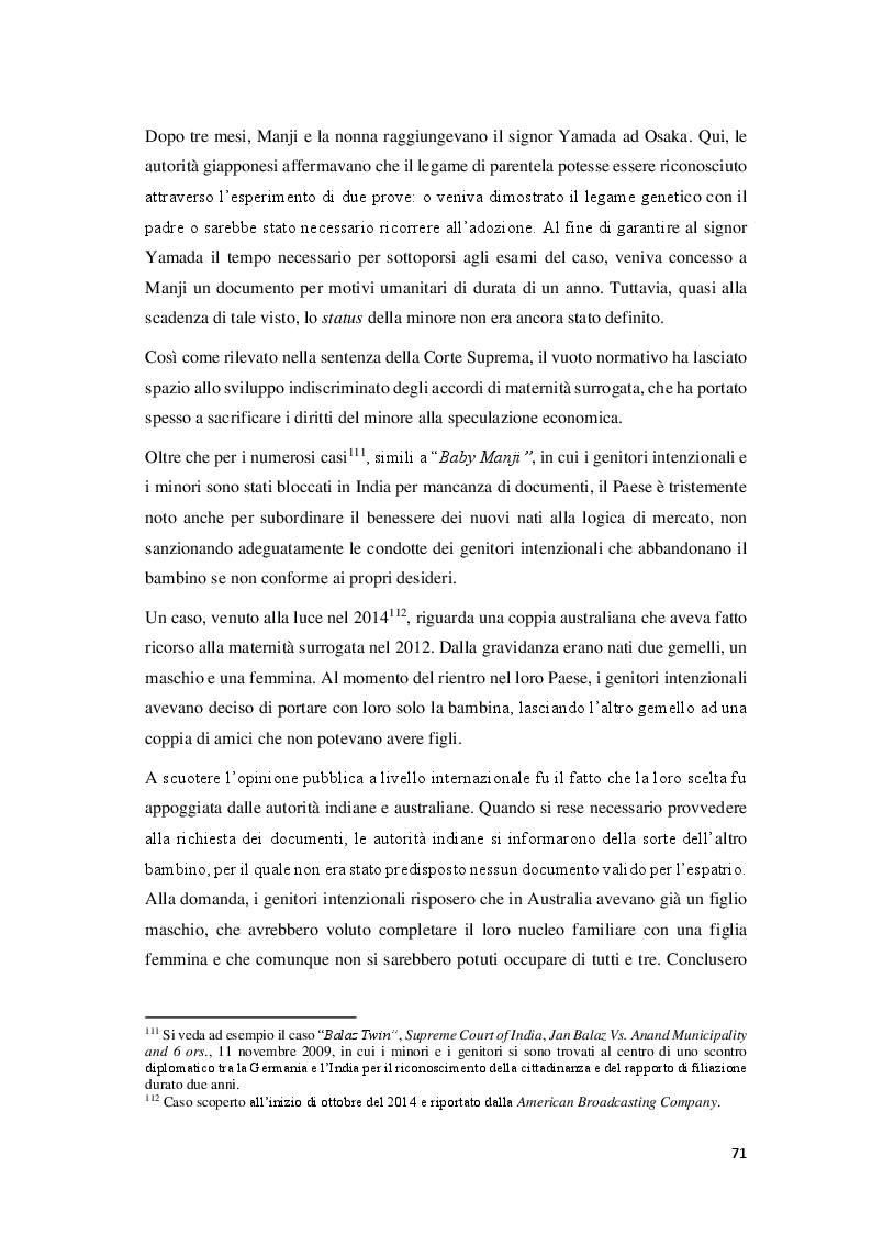Anteprima della tesi: La maternità surrogata nel confronto tra ordinamenti: le normative e le prassi in Italia, India e California, Pagina 5