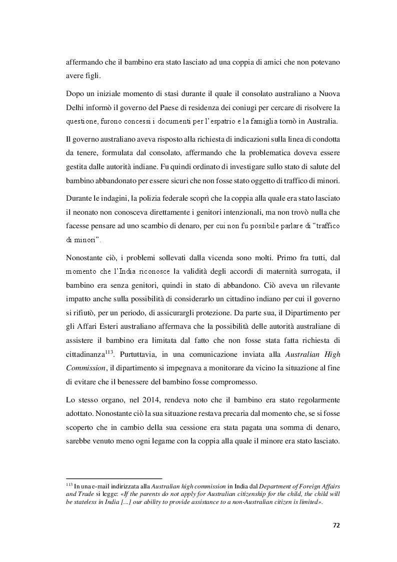 Anteprima della tesi: La maternità surrogata nel confronto tra ordinamenti: le normative e le prassi in Italia, India e California, Pagina 6