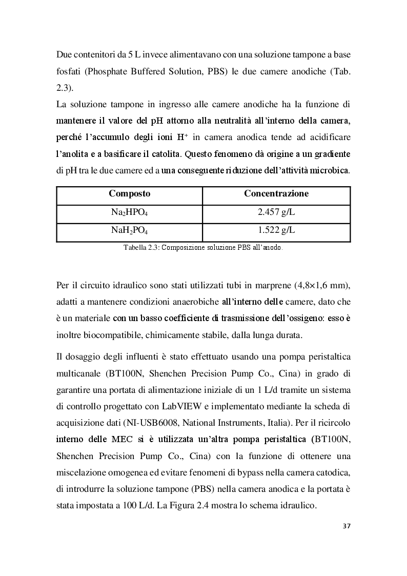 Anteprima della tesi: Denitrificazione autotrofa da acque di falda con sistemi bio-elettrochimici bistadio, Pagina 8