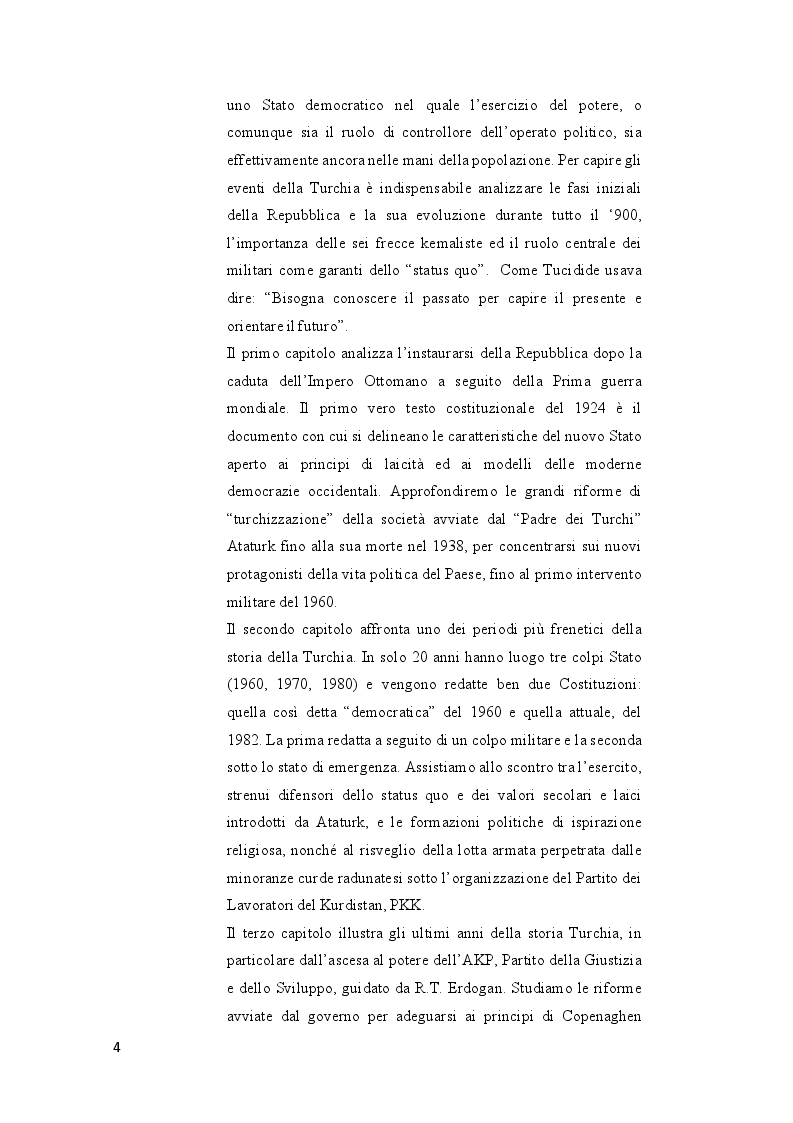 Anteprima della tesi: La riforma costituzionale turca. Studio della storia costituzionale della Turchia contemporanea, Pagina 3