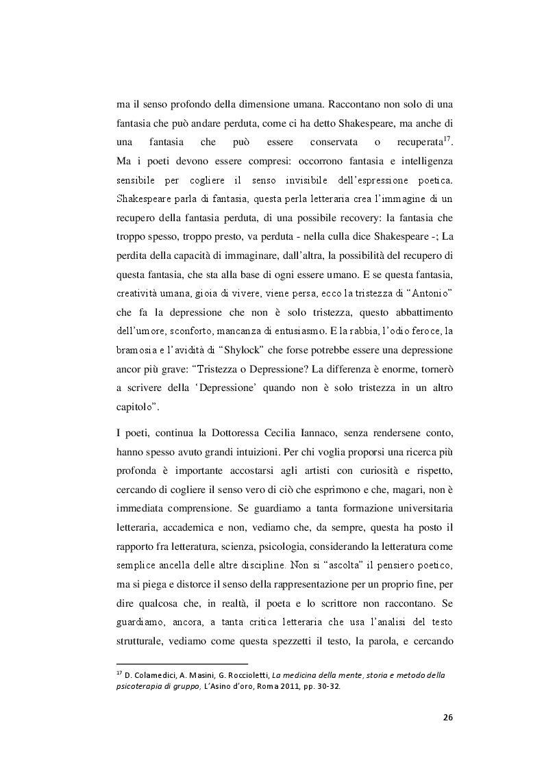 Anteprima della tesi: Il mercante di Venezia e i suoi Shakespeariani mood disorders, Pagina 4