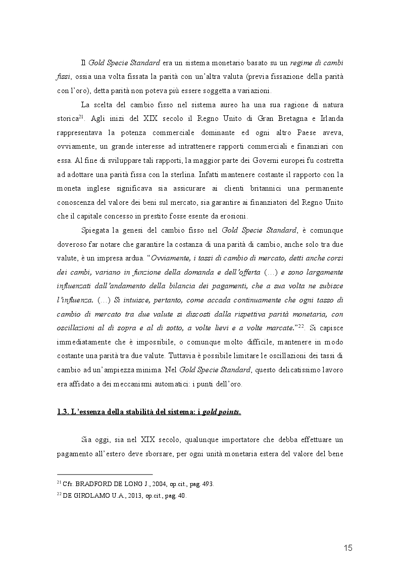 Estratto dalla tesi: Il Gold Standard: aspetti teorici e critici