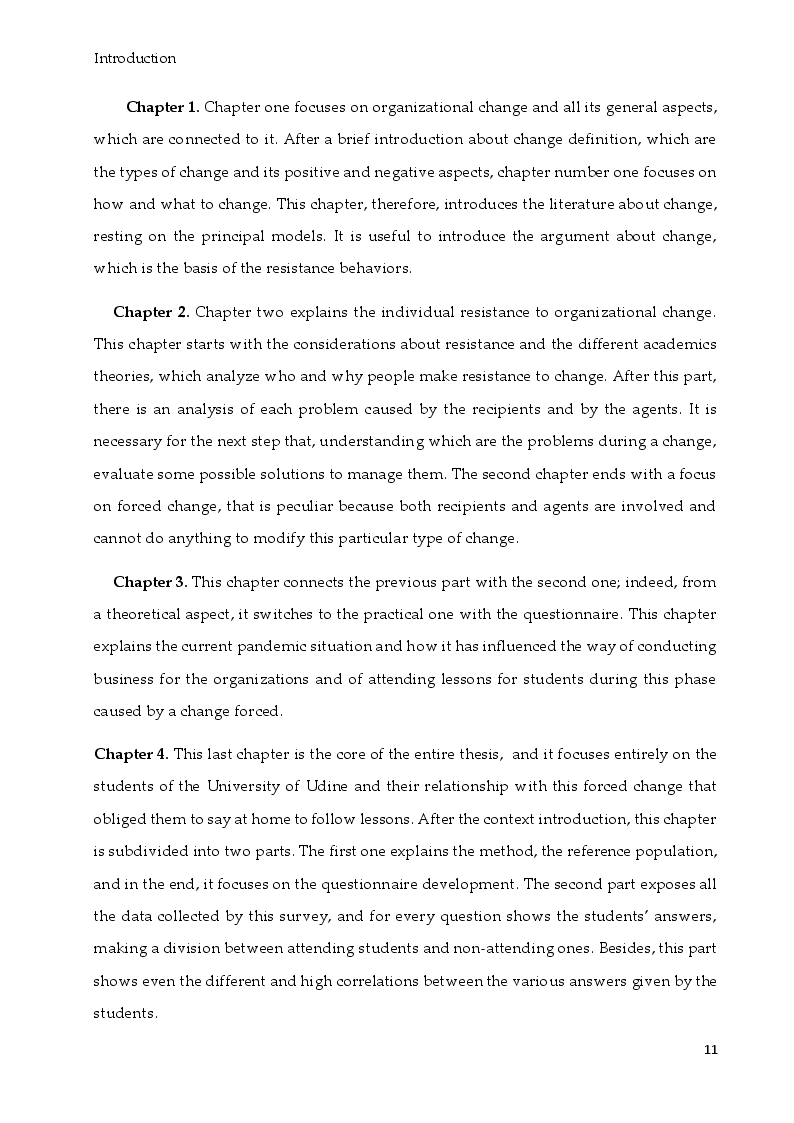 Anteprima della tesi: Organizational Change during crises. The transition to E-learning at the university of Udine during the COVID 19 emergency, Pagina 4