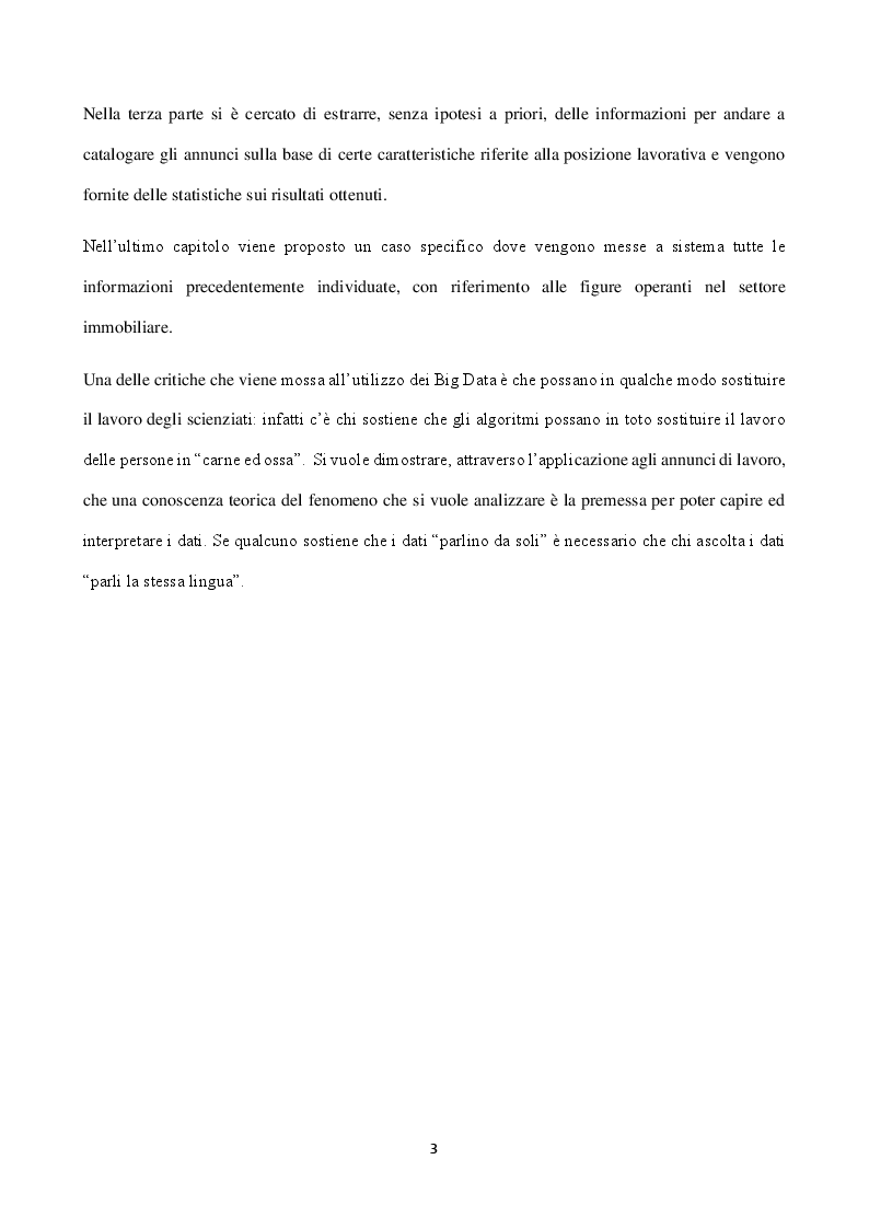 Anteprima della tesi: Big Data: un’applicazione di text mining a partire dallo scraping di un sito web sulle richieste di lavoro, Pagina 3