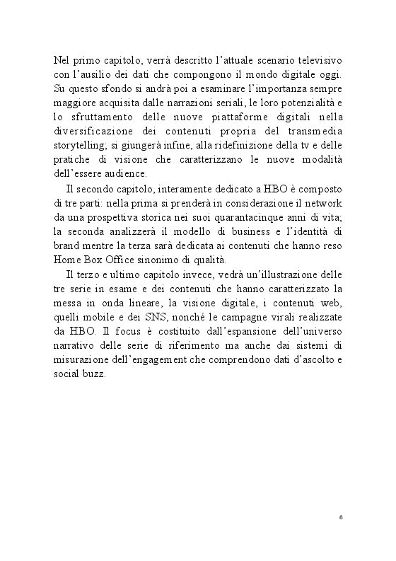 Anteprima della tesi: L’engagement nelle audience HBO dal transmedia storytelling all’esperienza HBO Connect. Tre casi studio: True Blood, Game of Thrones e Westworld, Pagina 3