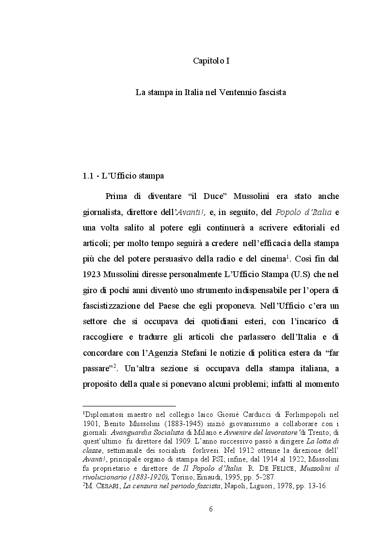 Anteprima della tesi: La stampa lucana nel ventennio fascista, Pagina 4