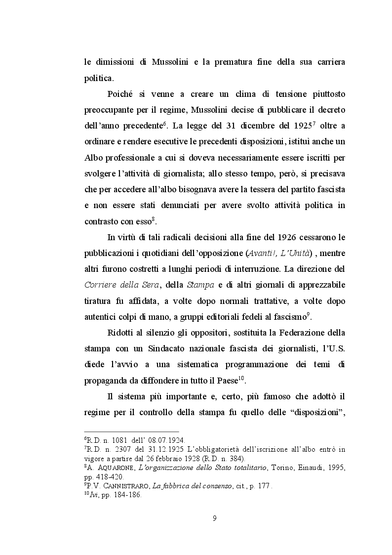 Anteprima della tesi: La stampa lucana nel ventennio fascista, Pagina 7