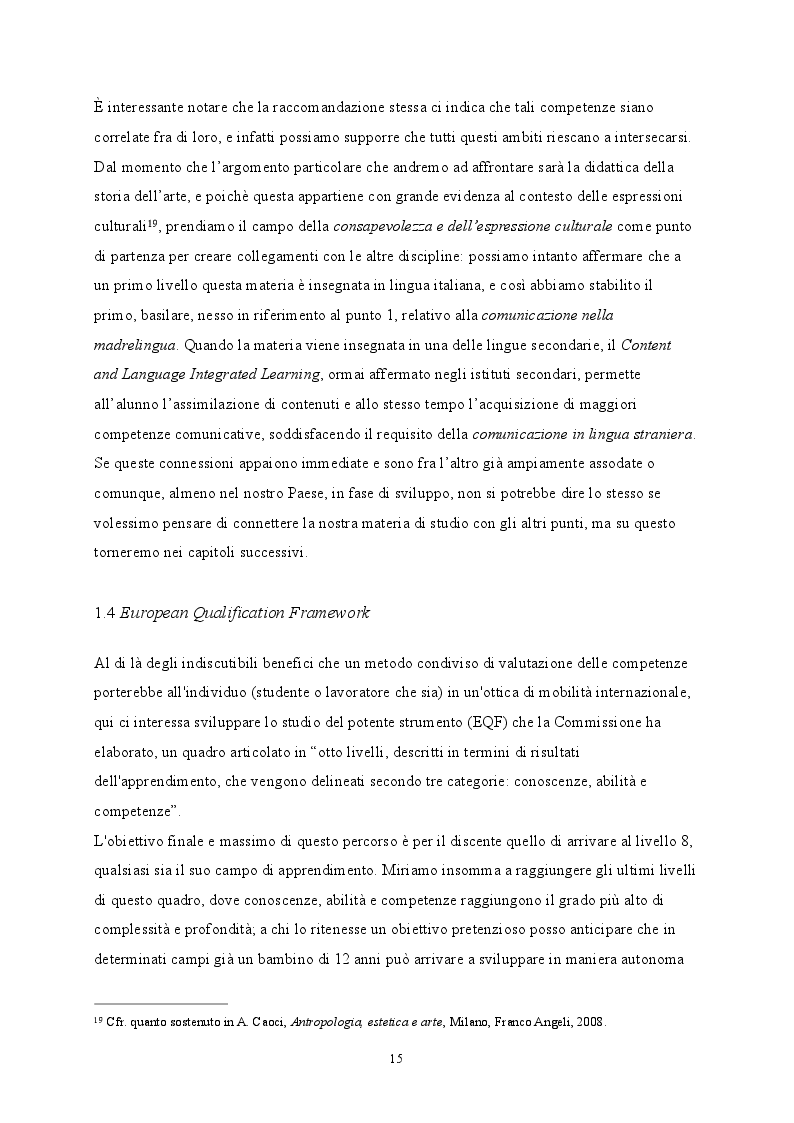 Estratto dalla tesi: Interactive Artroom. Proposte per un insegnamento relazionale e tematico della storia dell’arte nel liceo classico