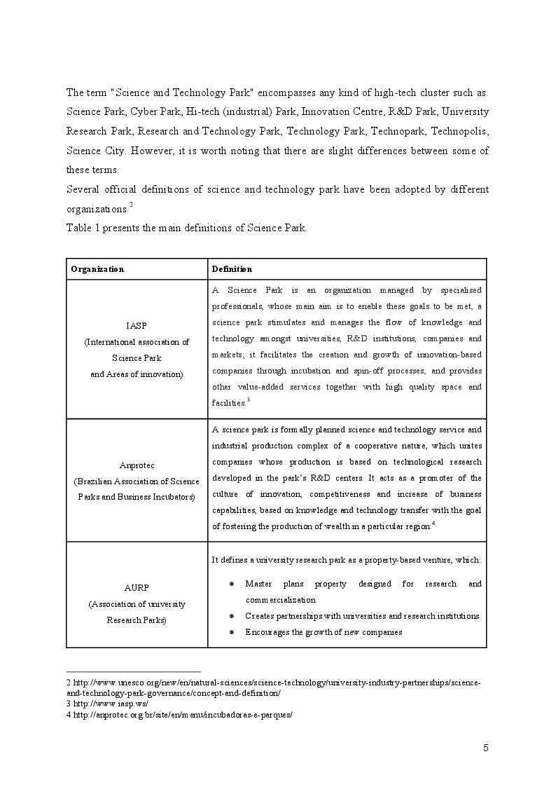 Anteprima della tesi: Internationalization of the Zenit Science Parks, Pagina 4