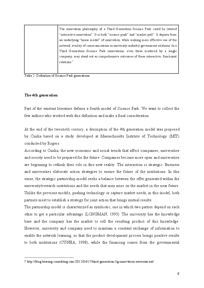 Anteprima della tesi: Internationalization of the Zenit Science Parks, Pagina 7