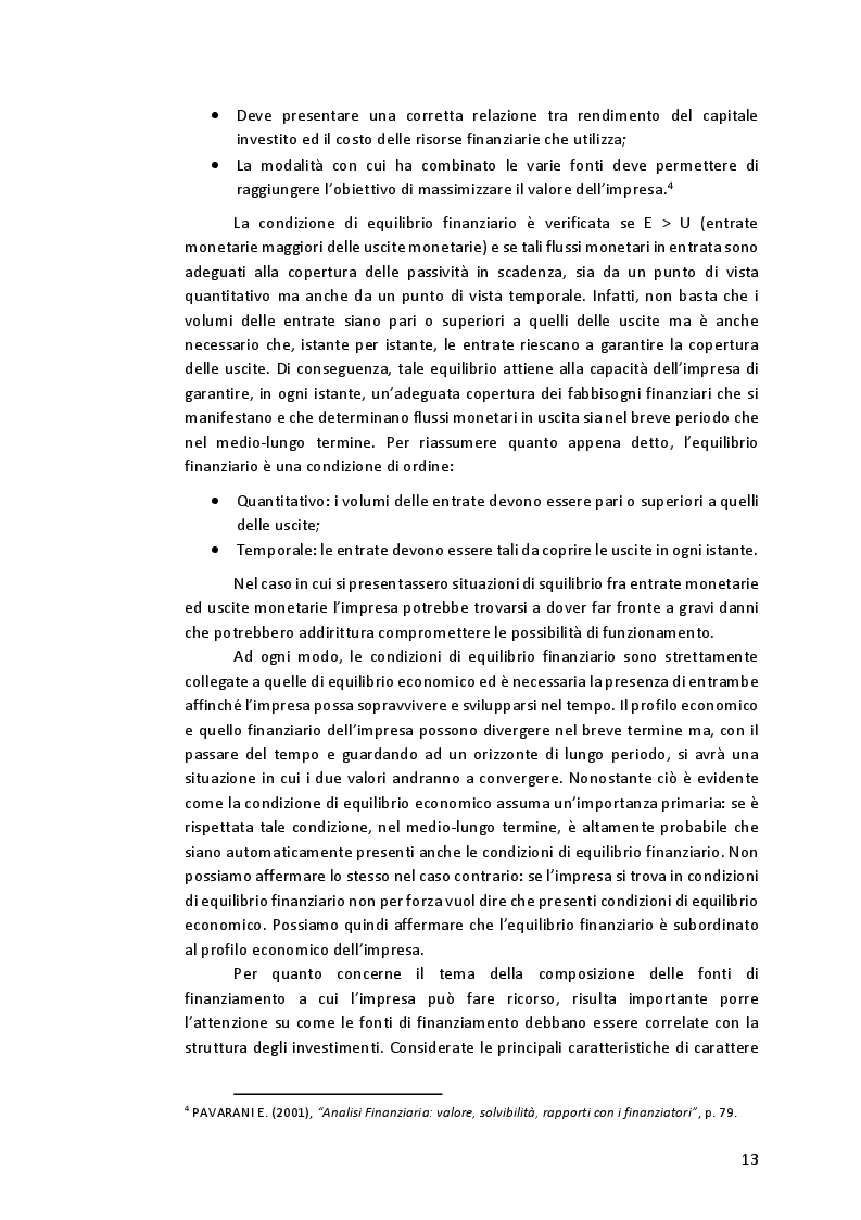 Anteprima della tesi: Struttura finanziaria e analisi di correlazione fonti-impieghi: un campione di startup italiane, Pagina 9