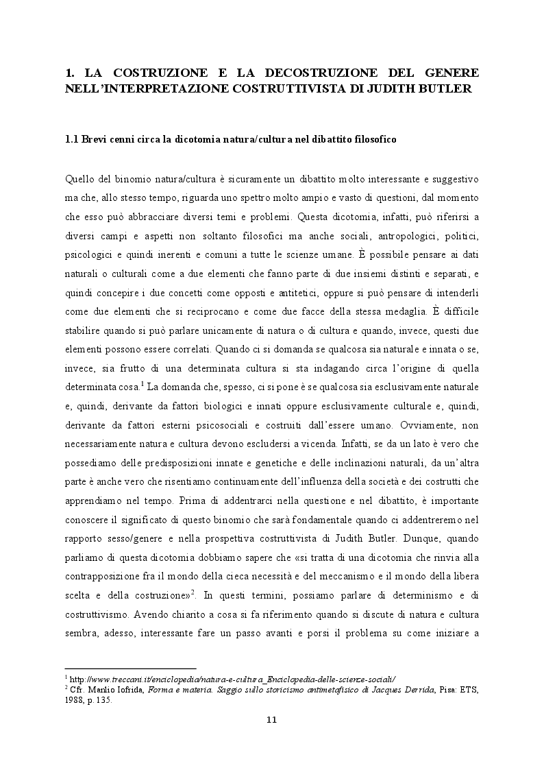 Anteprima della tesi: La costruzione e la decostruzione del genere: alcune riletture freudiane in chiave femminista e queer, Pagina 8