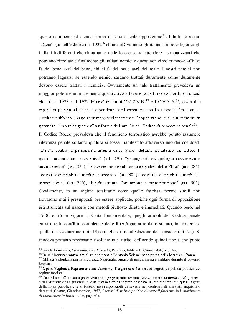 Anteprima della tesi: Antiterrorismo in Italia e nel Regno Unito: due sistemi a confronto, Pagina 13