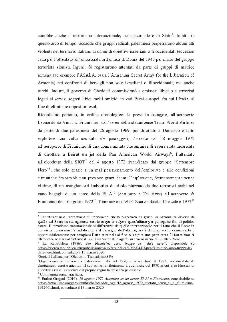Anteprima della tesi: Antiterrorismo in Italia e nel Regno Unito: due sistemi a confronto, Pagina 8