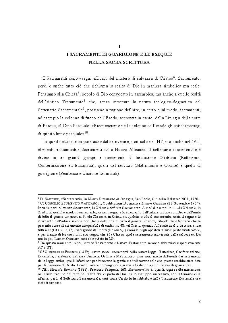 Anteprima della tesi: Tra fede e vuoto: l'accoglienza pastorale dei sacramenti di guarigione e della celebrazione delle esequie, Pagina 6