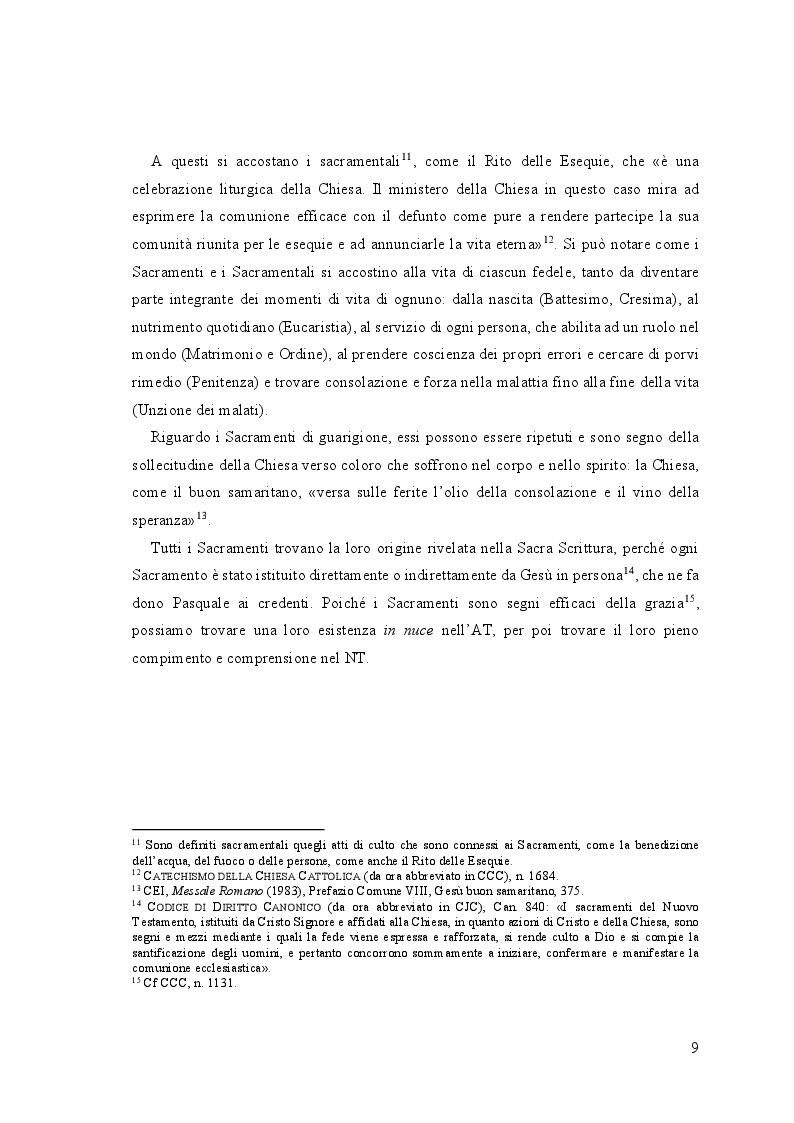 Anteprima della tesi: Tra fede e vuoto: l'accoglienza pastorale dei sacramenti di guarigione e della celebrazione delle esequie, Pagina 7