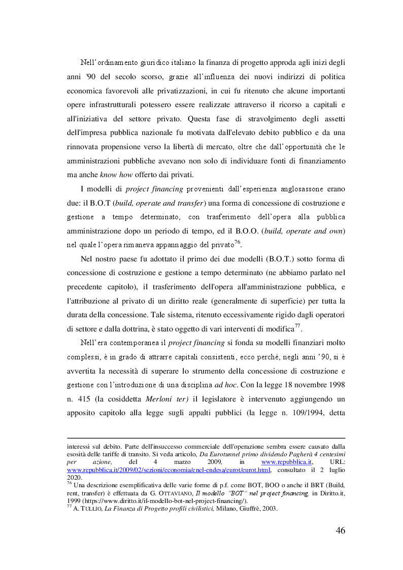 Anteprima della tesi: Partenariato Pubblico Privato e Finanza di Progetto. L'esperienza nel settore penitenziario, Pagina 5