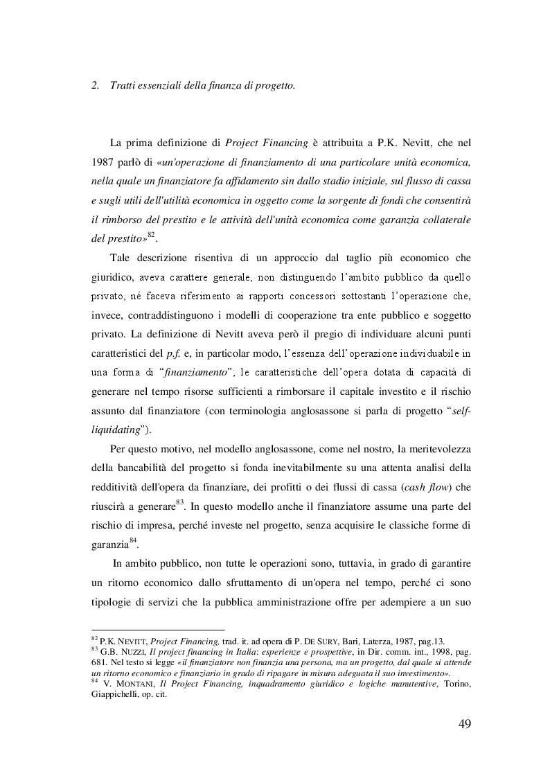 Anteprima della tesi: Partenariato Pubblico Privato e Finanza di Progetto. L'esperienza nel settore penitenziario, Pagina 8