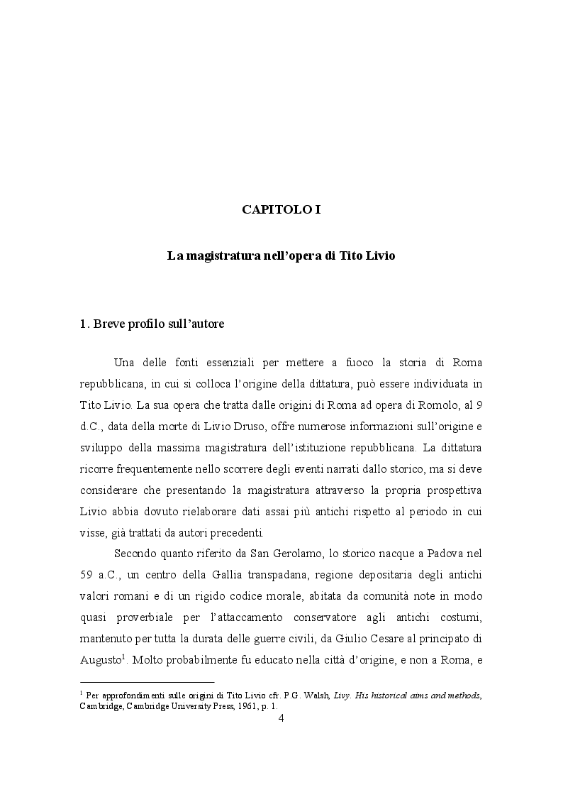 Anteprima della tesi: Aspetti evolutivi della dittatura in Roma arcaica, Pagina 4
