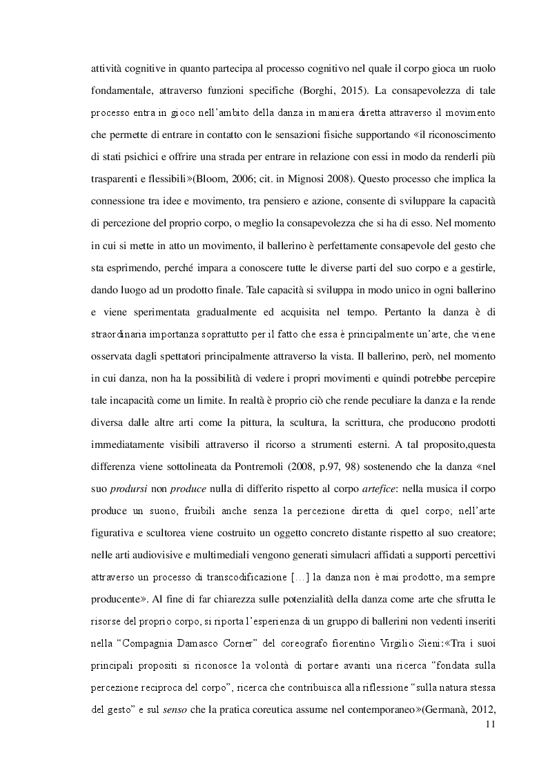 Anteprima della tesi: L'inserimento dei giovani ballerini nel mondo del lavoro. La Ricerca-Azione all'interno dei centri di formazione professionale per danzatori, Pagina 6